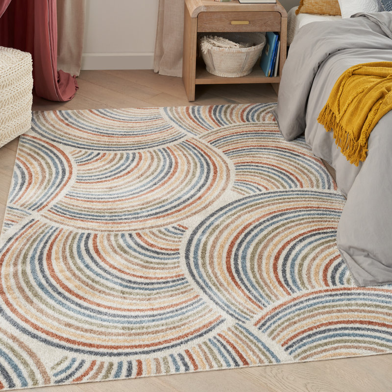 Wade Logan® Aramus Abstract Machine Woven Polyester Rug & Reviews Wayfair